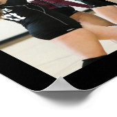 Volleyball Senior Graduation 5 Photo Collage Poster (Ecke)