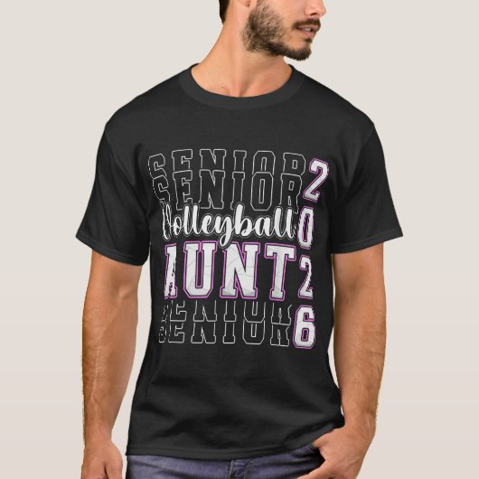 Volleyball Senior Tante eines Senior Volleyball T-Shirt (Vorderseite)