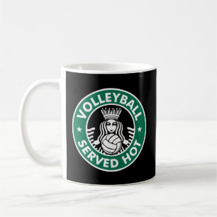 Volleyball serviert heiß - Großer Volleyball Kaffeetasse