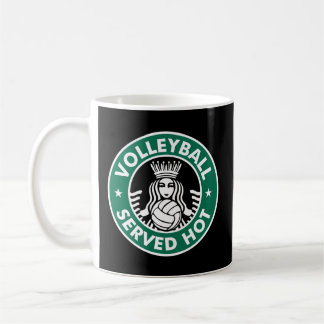 Volleyball serviert heiß - Großer Volleyball Kaffeetasse