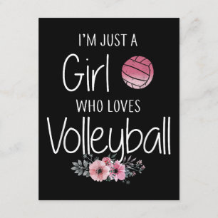 Volleyball-Shirt für Girls Teens Frauen Niedlich Begleitkarte