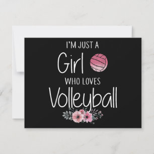 Volleyball-Shirt für Girls Teens Frauen Niedlich Feiertagskarte