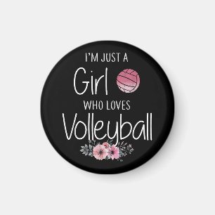 Volleyball-Shirt für Girls Teens Frauen Niedlich Magnet