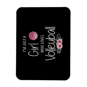 Volleyball-Shirt für Girls Teens Frauen Niedlich Magnet