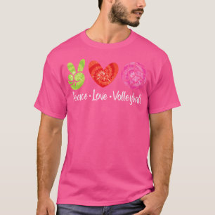 Volleyball Shirt Gefärbte Krawatte Liebe Frieden V