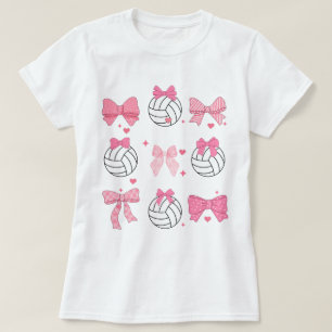 Volleyball-Shirt mit Not-Druck und Schleife, Volle T-Shirt