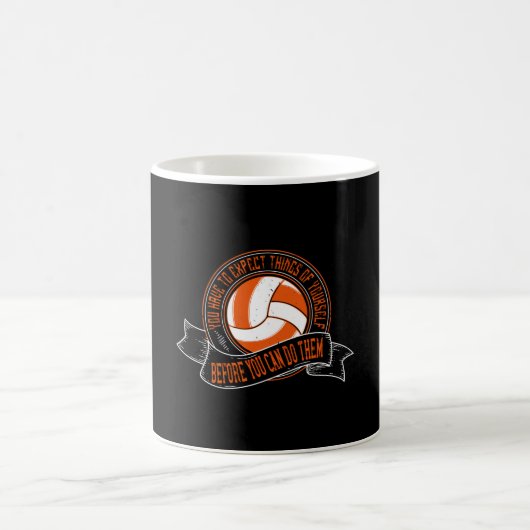 Volleyball - Sie müssen selbst etwas erwarten Kaffeetasse (Mittel)