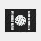 Volleyball-Sieger-Zug Fleecedecke (Vorderseite (Horizontal))