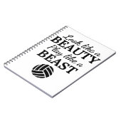 Volleyball: Sieht aus wie ein Schönheitsspiel wie Notizblock (Linke Seite)