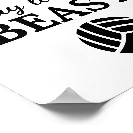 Volleyball: Sieht aus wie ein Schönheitsspiel wie  Poster (Ecke)