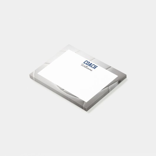 Volleyball sieht Personalisiert aus Post-it Klebezettel (angewinkelt)