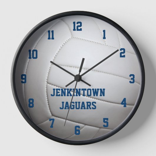 Volleyball sieht Personalisierte Wall Uhr aus