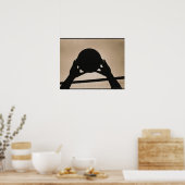 Volleyball Silhouette 2 Poster (Küche)