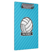 Volleyball; Sky Blue Stripes Klemmbrett (Rechts)
