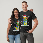 Volleyball Snowman Christmas Tree Lights Xma T Shi T-Shirt (Unisex)
