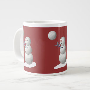 Volleyball Snowman Jumbo-Tasse
