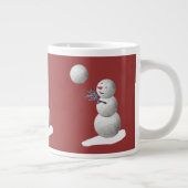 Volleyball Snowman Jumbo-Tasse (Rechts)