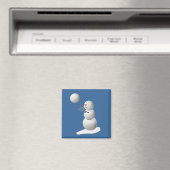 Volleyball Snowman Magnet (In Situ (Geschirrspüler))