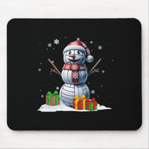 Volleyball Snowman Men Booking Volleyball Pl Mousepad