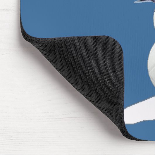 Volleyball Snowman Mousepad (Ecke)