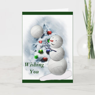 Volleyball Snowman Weihnachten