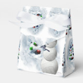 Volleyball Snowman Weihnachten Geschenkschachtel (Vorderseite)