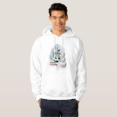 Volleyball Snowman Weihnachten Hoodie (Vorne ganz)