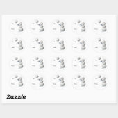 Volleyball Snowman Weihnachtsgeschenke Stickers (Blatt)