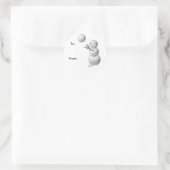 Volleyball Snowman Weihnachtsgeschenke Stickers (Tasche)