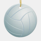 Volleyball Spaß Sportspiel Weihnachtsfeiertage Keramik Ornament (Vorne)