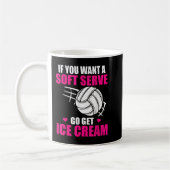 Volleyball Spaß, wenn man einen weichen Serve Will Kaffeetasse (Links)