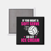 Volleyball Spaß, wenn man einen weichen Serve Will Magnet (Vorderseite/Rückseite)
