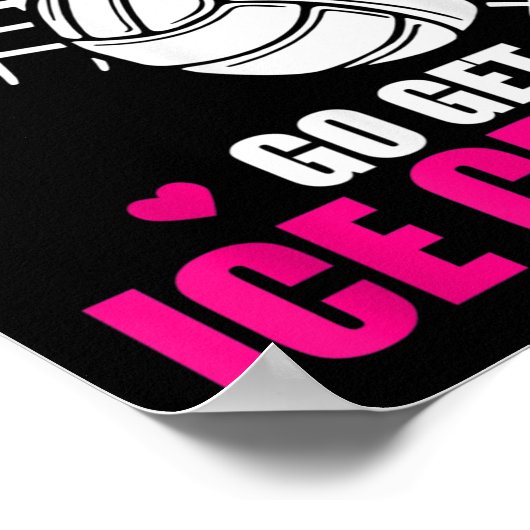 Volleyball Spaß, wenn man einen weichen Serve Will Poster (Ecke)