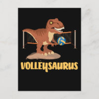 Volleyball spielen Trex Funny Dino Sport