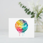 Volleyball Spieler Beach Volleyball Team Geschenki Postkarte (Stehend Vorderseite)