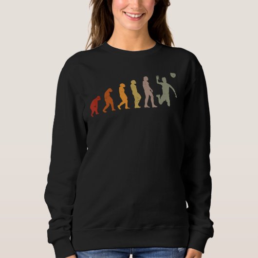 Volleyball-Spieler der menschlichen Evolution Sweatshirt (Vorderseite)
