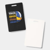 Volleyball-Spieler | Du musst stark sein Ausweis (Front & Back)