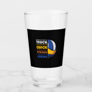 Volleyball-Spieler Du musst stark sein Glas
