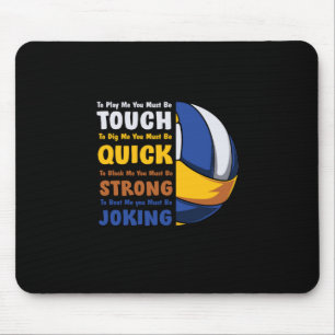 Volleyball-Spieler Du musst stark sein Mousepad