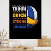 Volleyball-Spieler | Du musst stark sein Poster (Küche)