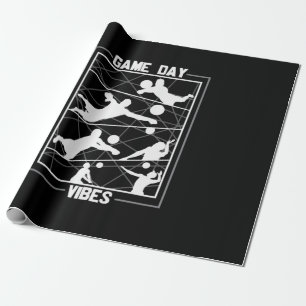 Volleyball-Spieler   Game Day Vibes Geschenkpapier