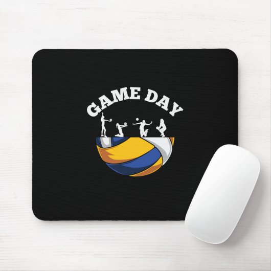 Volleyball-Spieler | Game Day Volleyball Mousepad (Mit Mouse)
