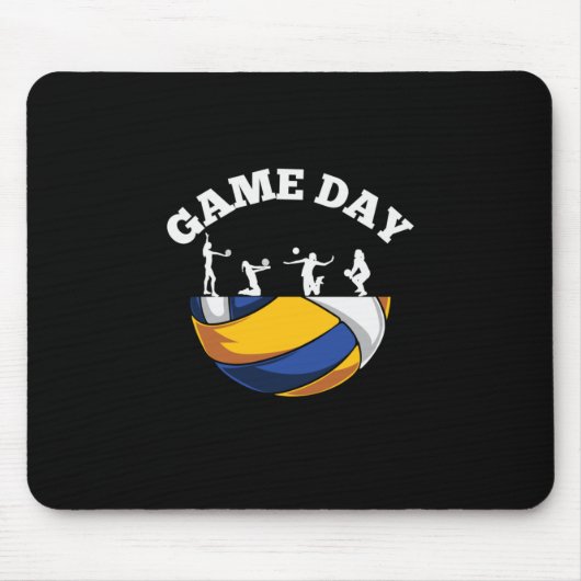 Volleyball-Spieler | Game Day Volleyball Mousepad (Vorne)