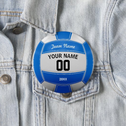 Volleyball Spieler Jahr Team Blue Button (Beispiel)