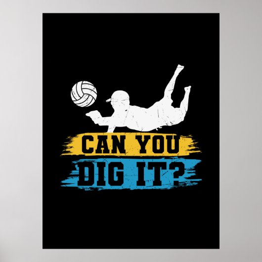 Volleyball-Spieler | Kannst du es machen? Poster (Vorne)