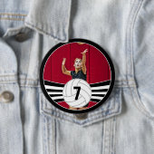 Volleyball-Spieler - Kundenspezifische Foto- und J Button (Beispiel)