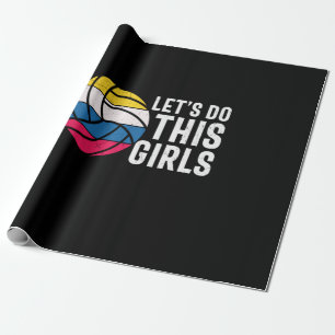 Volleyball-Spieler   Lass Do This Girls Geschenkpapier