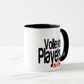 Volleyball-Spieler machen es besser Tasse (VorderseiteRechts)