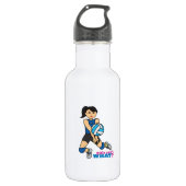 Volleyball-Spieler - Medium Edelstahlflasche (Vorderseite)