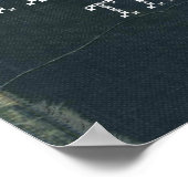 Volleyball Spieler mit Zielen erfolgreich im Denim Poster (Ecke)